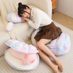 Jeju the Pig hiding in Shell Plushie-Kawaii Dream