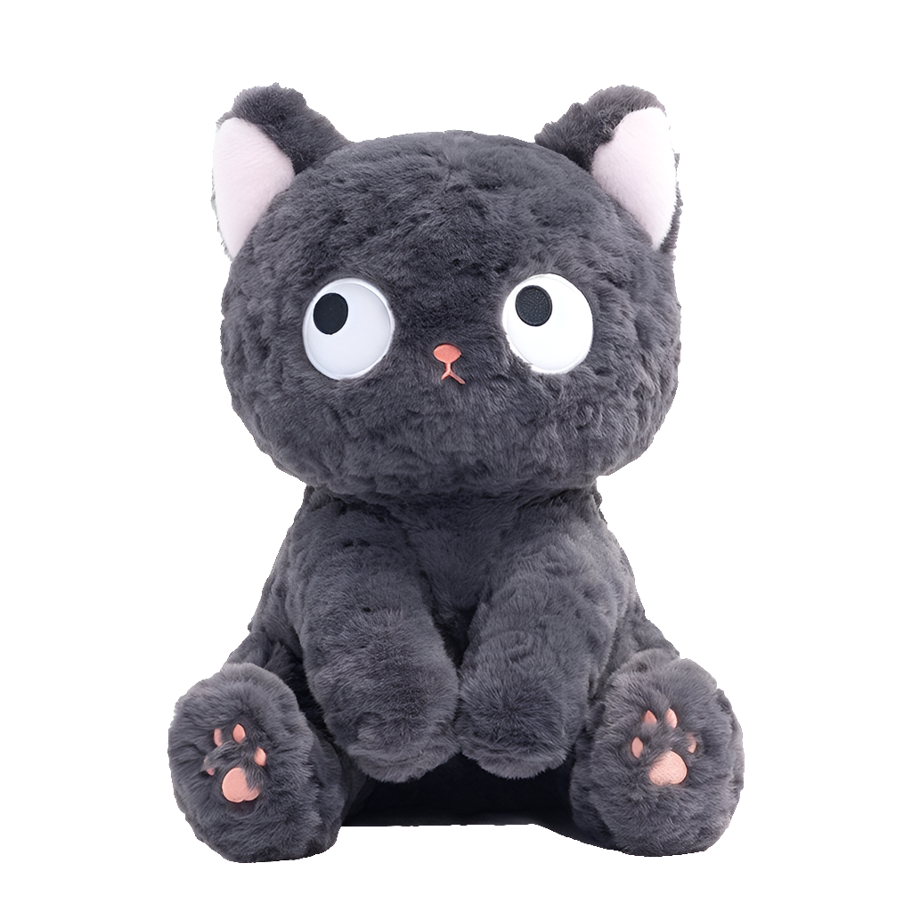 Jiji the Cute Fluffy Black Cat Plushie-Kawaii Dream