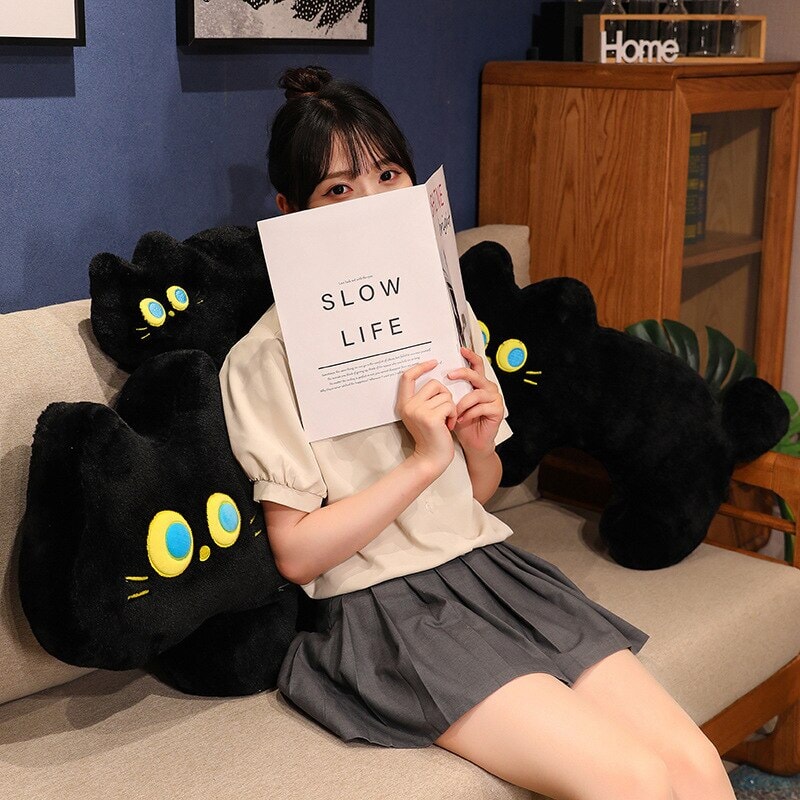 JoJo the Black Cat Plush Pillow-Kawaii Dream