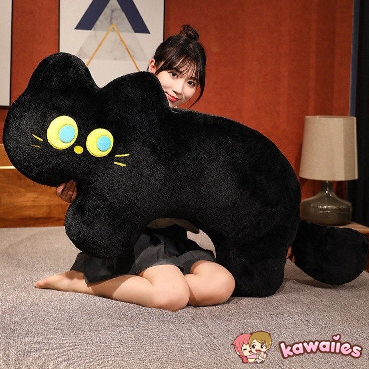 JoJo the Black Cat Plush Pillow-Kawaii Dream