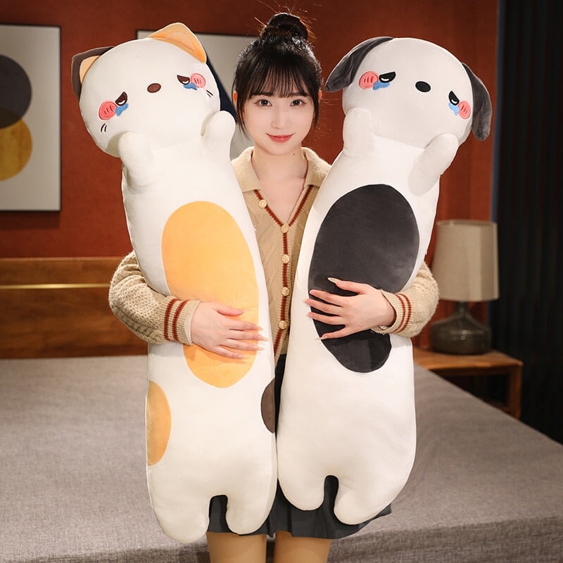 Kawaii 100cm Long Snuggly Dog Cat Pig Plushie Collection-Kawaii Dream