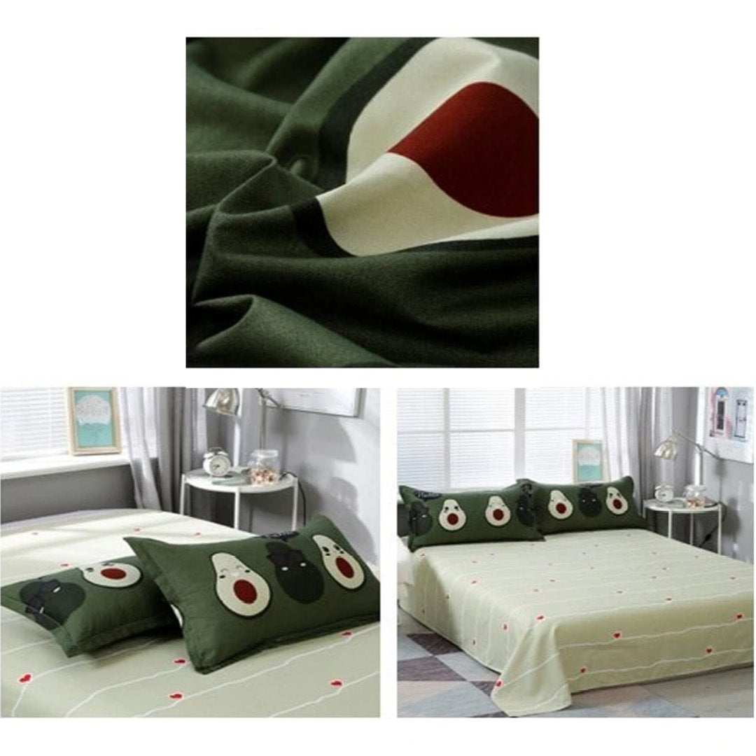 Kawaii Avocado Buddies Bedding Set-Kawaii Dream