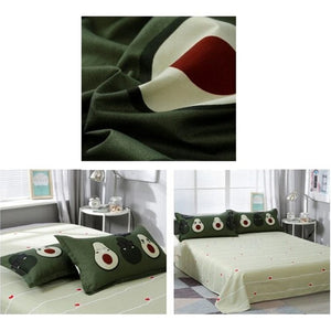 Kawaii Avocado Buddies Bedding Set-Kawaii Dream