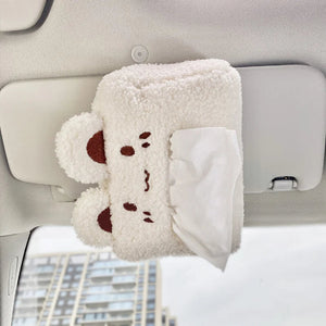 Kawaii Bear and Bunny Car Plush Tissue Box Cover-Kawaii Dream