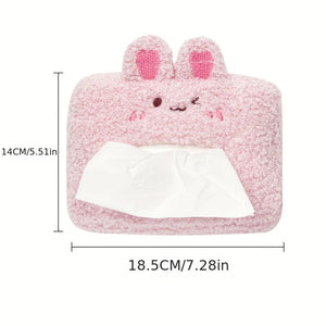 Kawaii Bear and Bunny Car Plush Tissue Box Cover-Kawaii Dream