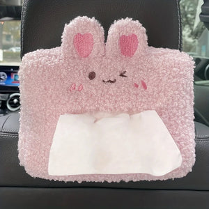 Kawaii Bear and Bunny Car Plush Tissue Box Cover-Kawaii Dream