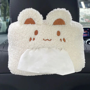 Kawaii Bear and Bunny Car Plush Tissue Box Cover-Kawaii Dream