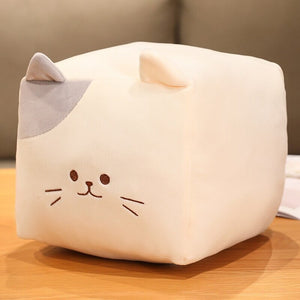 Kawaii Black White Cube Cat Plushies-Kawaii Dream