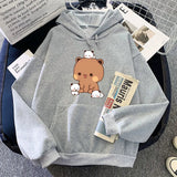 Kawaii Brown Bear Baby Pandas Unisex Hoodie-Kawaii Dream