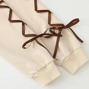 Kawaii Brown Bear Cookies Two-Tone Hoodie-Kawaii Dream