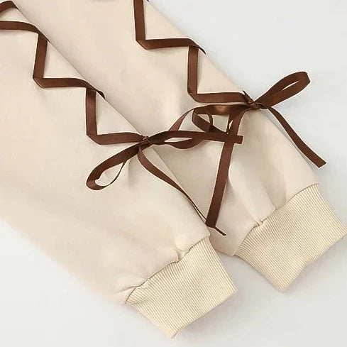 Kawaii Brown Bear Cookies Two-Tone Hoodie-Kawaii Dream