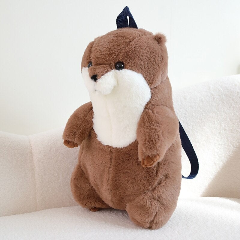 Kawaii Brown Otter Backpack Plushie-Kawaii Dream