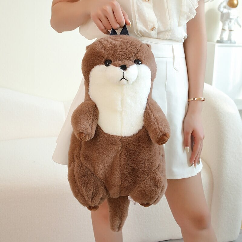 Kawaii Brown Otter Backpack Plushie-Kawaii Dream