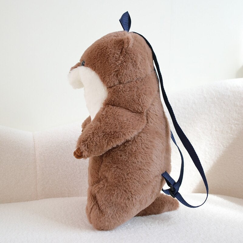 Kawaii Brown Otter Backpack Plushie-Kawaii Dream