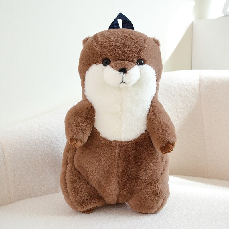 Kawaii Brown Otter Backpack Plushie-Kawaii Dream
