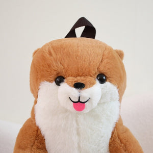 Kawaii Brown Otter Backpack Plushie-Kawaii Dream