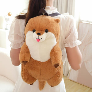 Kawaii Brown Otter Backpack Plushie-Kawaii Dream
