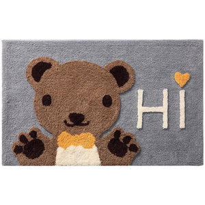 Kawaii Brown Paw Bear Bathroom Mat-Kawaii Dream