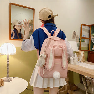 Kawaii Bunny Ears Backpack Bag-Kawaii Dream