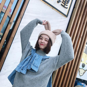 Kawaii Bunny Ears Beanie Hat-Kawaii Dream