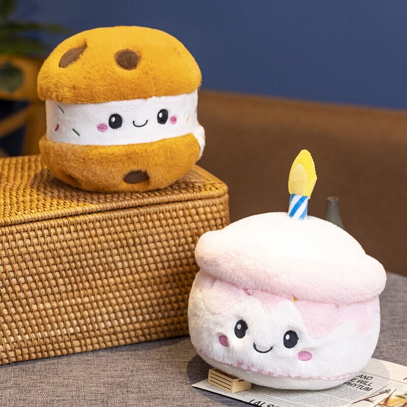 Kawaii Cake Plushie Strawberry Fruit Muffin Bakery Plushies-Kawaii Dream