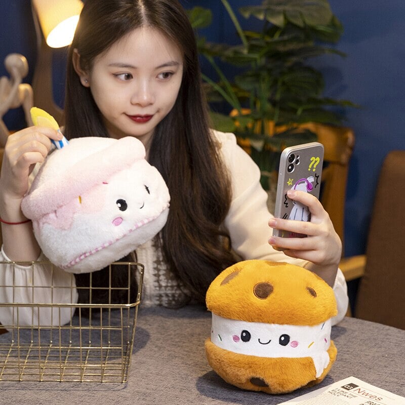 Kawaii Cake Plushie Strawberry Fruit Muffin Bakery Plushies-Kawaii Dream