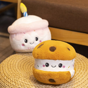 Kawaii Cake Plushie Strawberry Fruit Muffin Bakery Plushies-Kawaii Dream