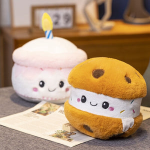 Kawaii Cake Plushie Strawberry Fruit Muffin Bakery Plushies-Kawaii Dream