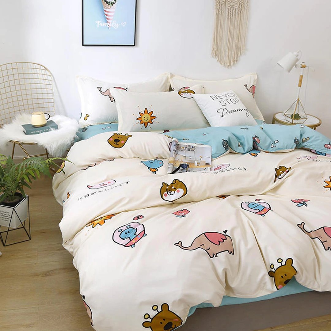 Kawaii Cartoon Characters Bedding Set-Kawaii Dream