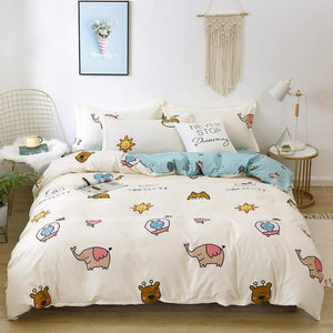 Kawaii Cartoon Characters Bedding Set-Kawaii Dream