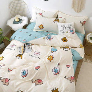 Kawaii Cartoon Characters Bedding Set-Kawaii Dream