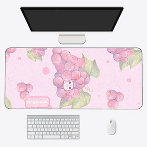 Kawaii Cartoon Exotic Fruits Large Mouse Pad-Kawaii Dream