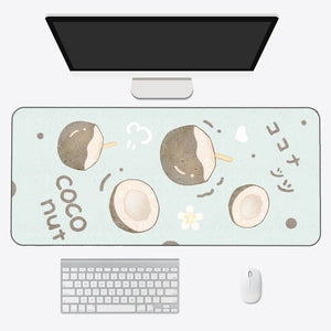 Kawaii Cartoon Exotic Fruits Large Mouse Pad-Kawaii Dream