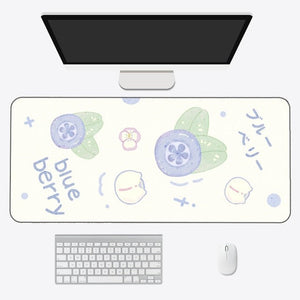 Kawaii Cartoon Exotic Fruits Large Mouse Pad-Kawaii Dream