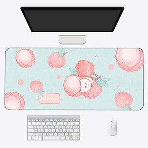 Kawaii Cartoon Exotic Fruits Large Mouse Pad-Kawaii Dream
