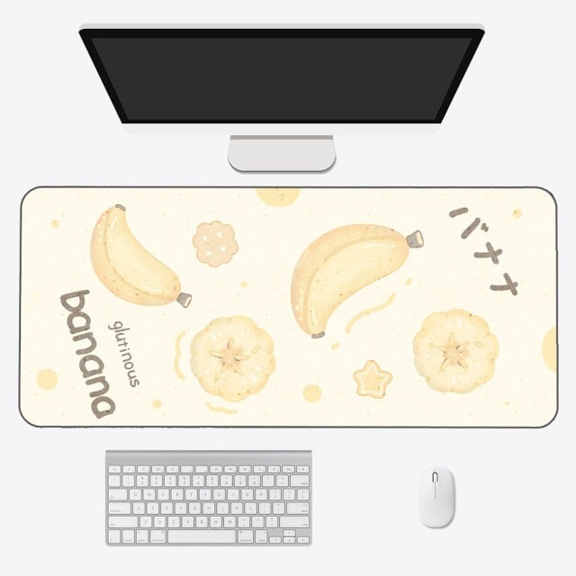 Kawaii Cartoon Exotic Fruits Large Mouse Pad-Kawaii Dream