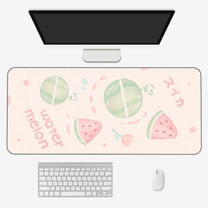 Kawaii Cartoon Exotic Fruits Large Mouse Pad-Kawaii Dream