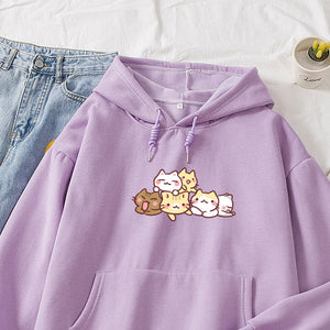 Kawaii Cat Party Unisex Hoodie-Kawaii Dream