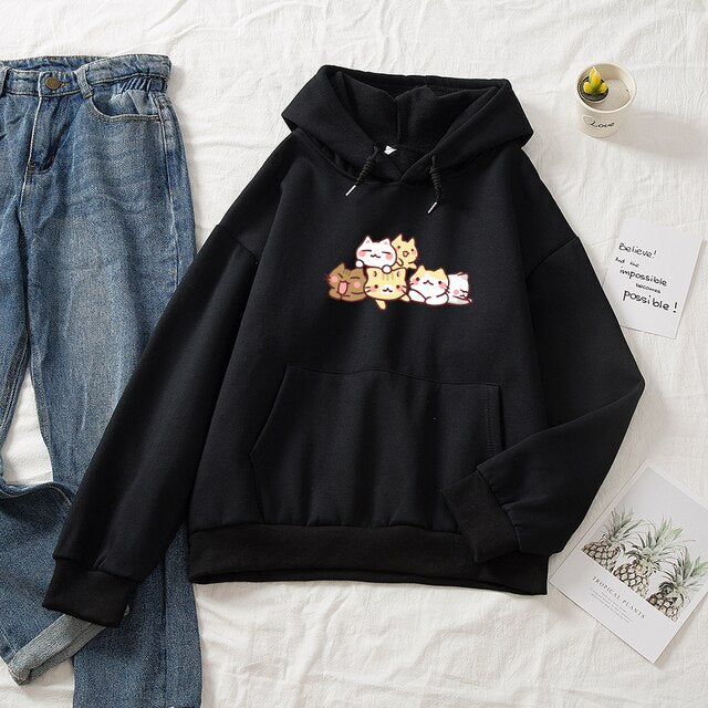 Kawaii Cat Party Unisex Hoodie-Kawaii Dream