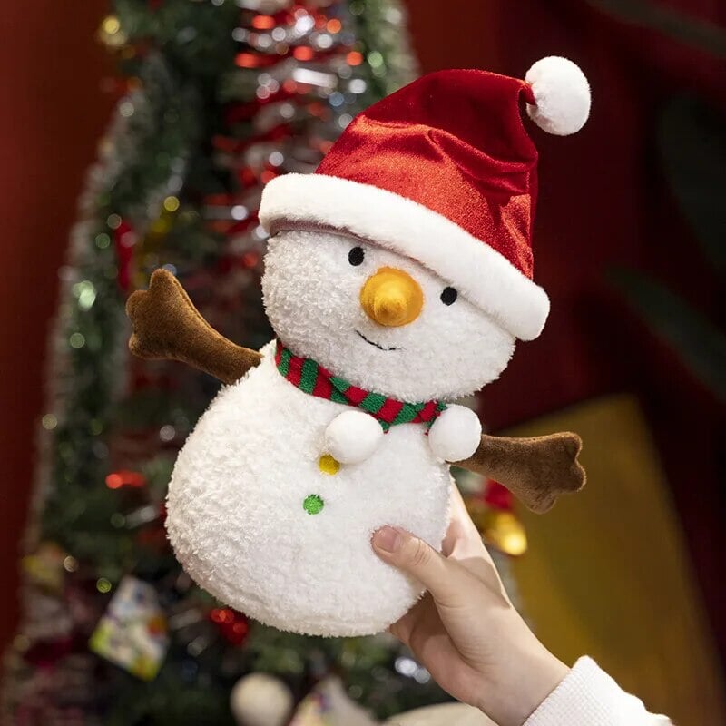 Kawaii Christmas Snow Man Gingerbread Man Plushies-Kawaii Dream
