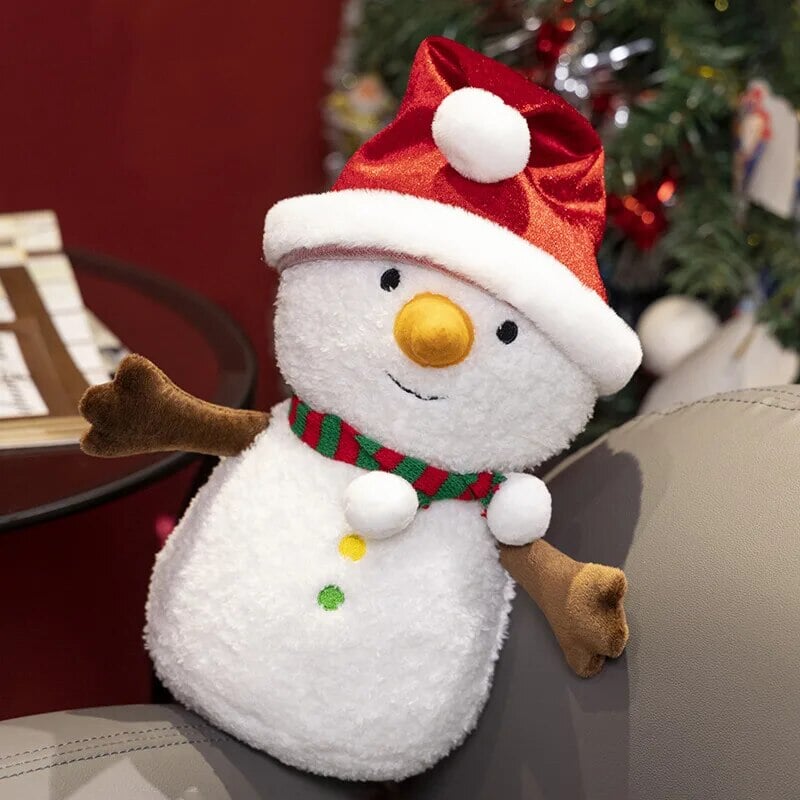 Kawaii Christmas Snow Man Gingerbread Man Plushies-Kawaii Dream