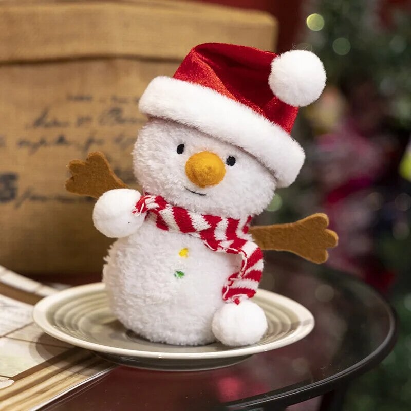Kawaii Christmas Snow Man Gingerbread Man Plushies-Kawaii Dream