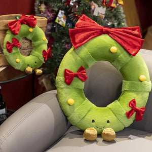 Kawaii Christmas Tree Wreath Door Ring Plushies-Kawaii Dream