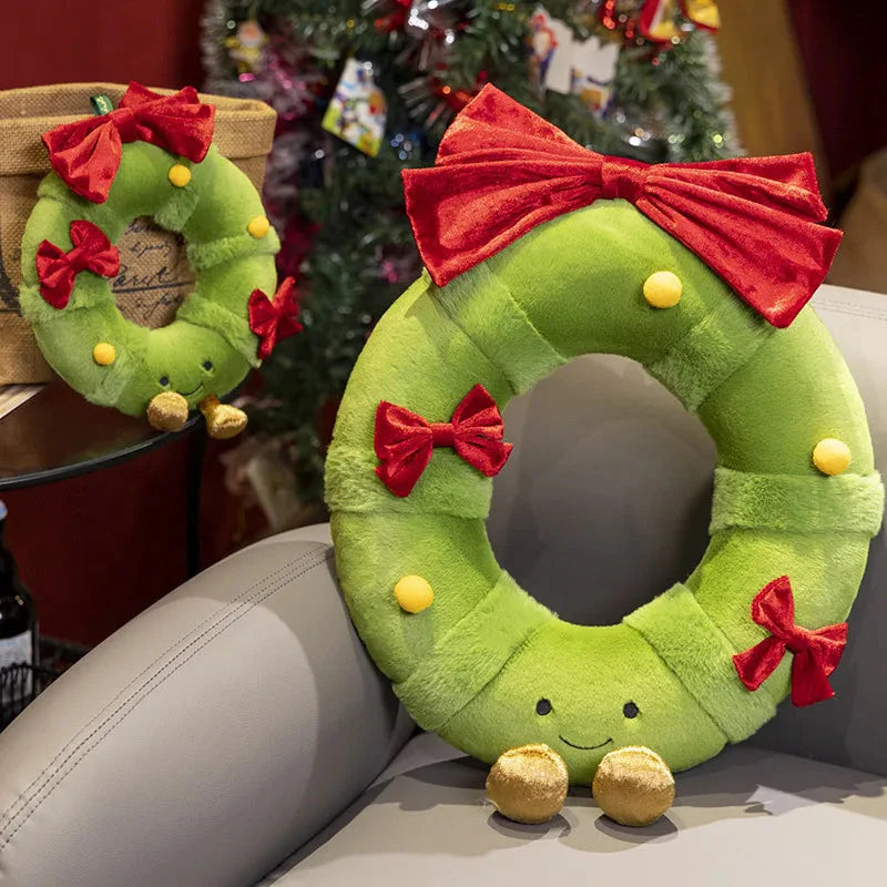 Kawaii Christmas Tree Wreath Door Ring Plushies-Kawaii Dream