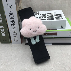 Kawaii Cloud Plush Car Seat Belt Cover Shoulder Strap Accessory-Kawaii Dream