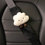 Kawaii Cloud Plush Car Seat Belt Cover Shoulder Strap Accessory-Kawaii Dream