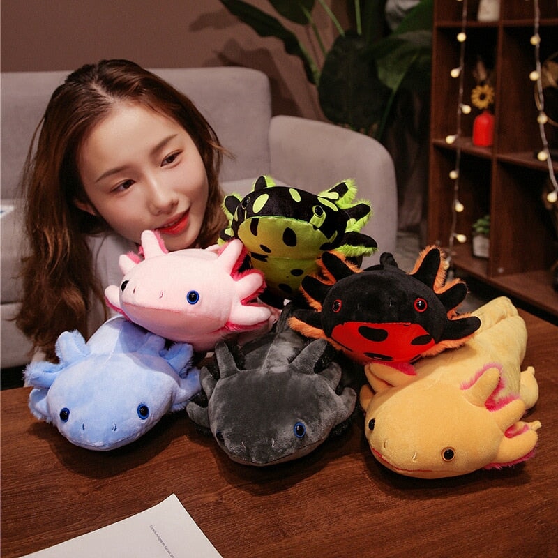 Kawaii Colorful Likelike Axolotl Plushie Family-Kawaii Dream