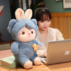Kawaii Dressed Fluffy Bunny Plushie-Kawaii Dream