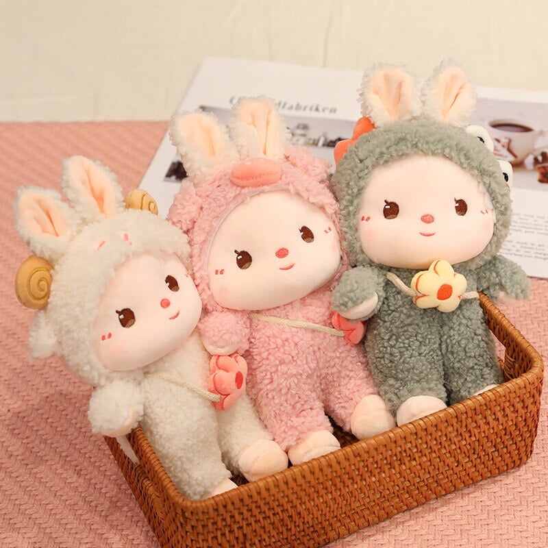Kawaii Dressed Fluffy Bunny Plushie-Kawaii Dream