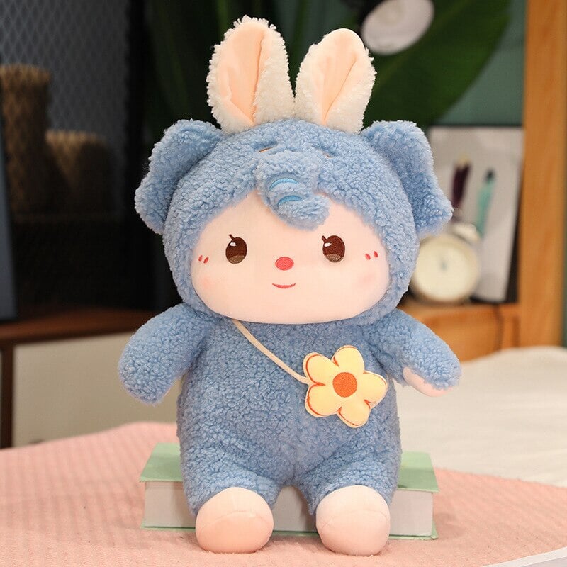 Kawaii Dressed Fluffy Bunny Plushie-Kawaii Dream